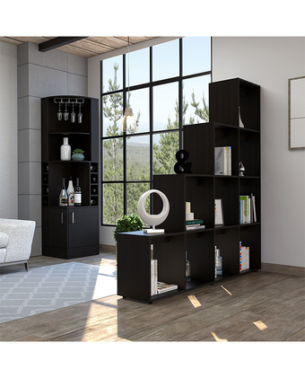 Tiendas EFE Bar esquinero kava + biblioteca escalera beijing tuhome - wengue oferta
