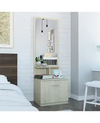 Tiendas EFE Velador multifuncional z-54 tuhome - rovere / blanco oferta