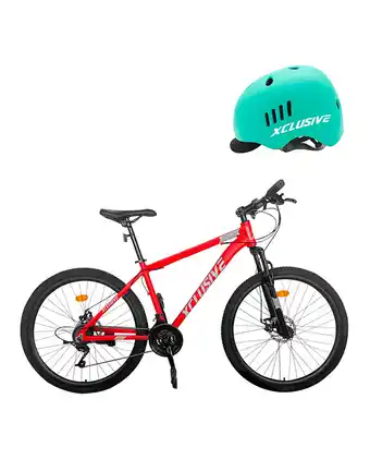 Tiendas EFE Bicicleta xclusive aro 29 rg + casco urbano verde l oferta