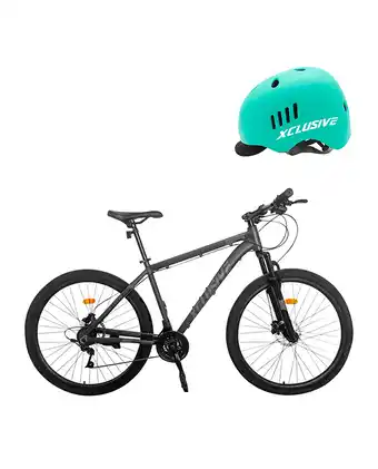Tiendas EFE Bicicleta xclusive aro 29 gg + casco urbano verde l oferta