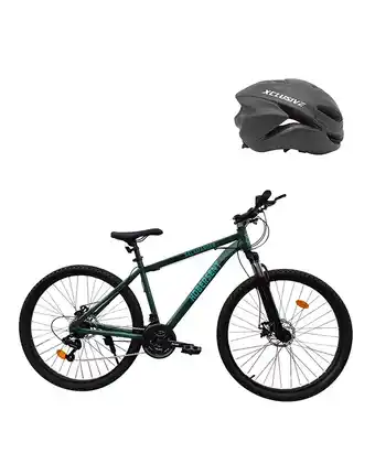 Tiendas EFE Bicicleta xclusive hobersent aro 27 ve + casco mtb negro m oferta