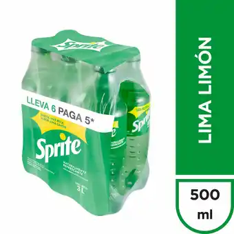 Tottus Gaseosa sprite lima limon bot 500ml oferta