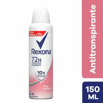 Tottus Antitrans rexona 10x antb tono perf 72h aerx150ml oferta