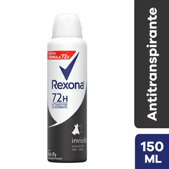 Tottus Antitranspirante rexona invisible 72h aer x 150ml oferta
