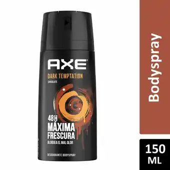 Tottus Desodorante axe dark temptation aerosol x 150ml oferta