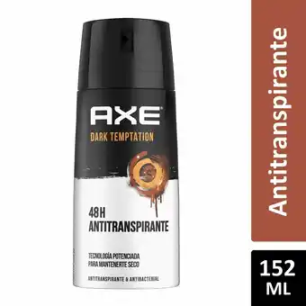 Tottus Antitrans axe dark temptation 48h aer x 152ml oferta
