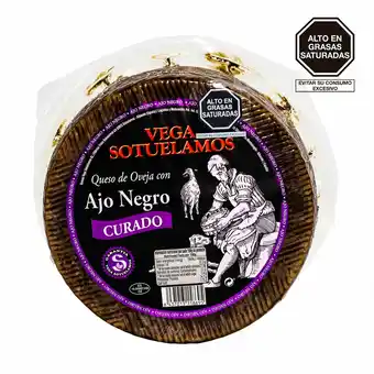 Tottus Queso de oveja curado con ajo negro cuna vegax kg oferta