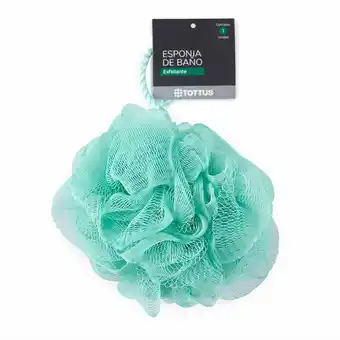 Tottus Esponja baño nylon aqua oferta