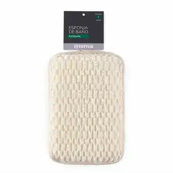 Tottus Esponja baño natural cuadrada oferta