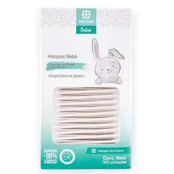 Tottus Hisopos papel tottus bebe x 300 un oferta