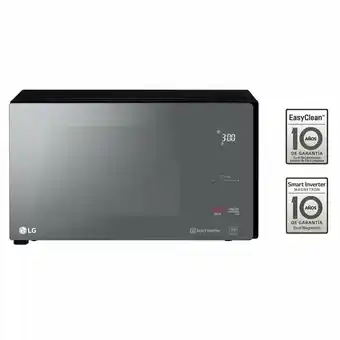 Tottus Microondas 25lts negro espejado easyclean-ms2596dir oferta