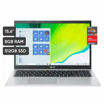 Tottus Laptop acer a515-45-r973 15.6'' amd ryzen 5 5500u 8gb 512gb ssd oferta