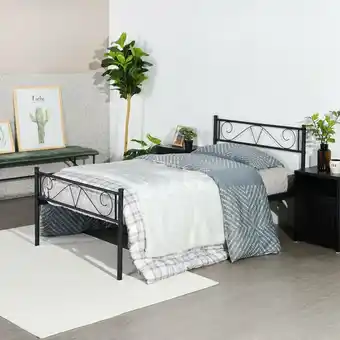 Tottus Cama de metal 1.5 plaza oferta