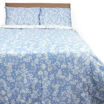 Tottus Cubrecama estampado 2 pz pla cel oferta