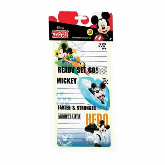 Tottus Etiqueta escolar pegafan mickey faster oferta