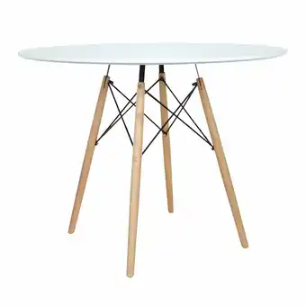 Tottus Mesa de comerdor eames round blanca oferta