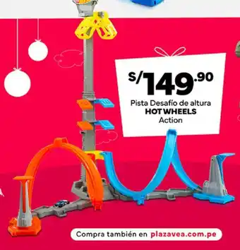 Plaza Vea HOT WHEELS Pista Desafío de altura Action oferta