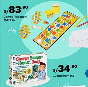 Plaza Vea MATTEL Games Pictionary oferta