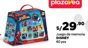 Plaza Vea Juego de memoria DISNEY 60 pzs oferta