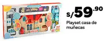 Plaza Vea Playset casa de muñecas oferta