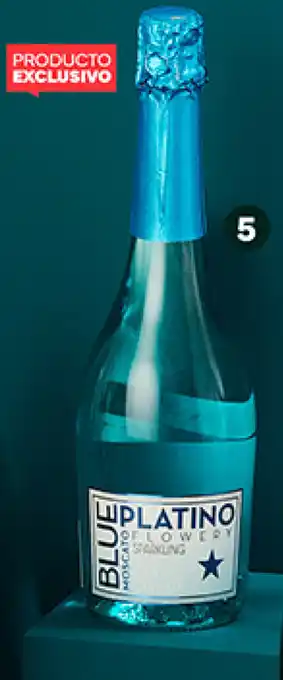 Plaza Vea Espumante PLATINO Flowery Blue/ Pink/Gold btx 750 ml oferta