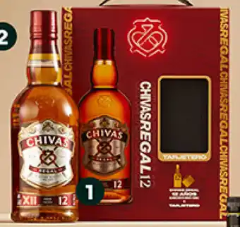 Plaza Vea Pack Whisky CHIVAS REGAL 12 años btx 700 ml +Tarjetero oferta