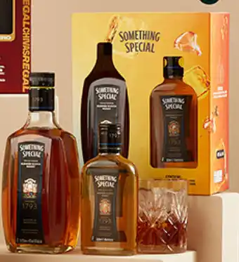 Plaza Vea Pack Whisky SOMETHING SPECIAL bt x 750 ml + mini bt x 200 ml oferta