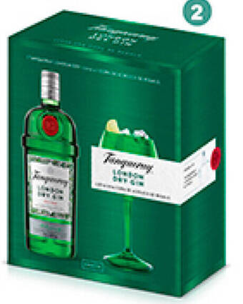 Plaza Vea Pack Gin TANQUERAY London Dry btx 700 ml + Copa de vidrio oferta