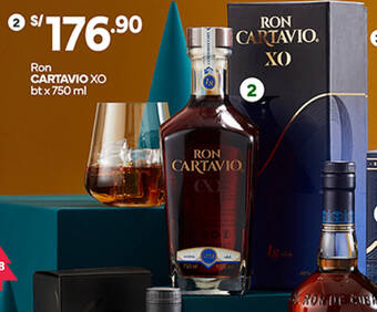 Plaza Vea Ron CARTAVIO XO btx 750 ml oferta