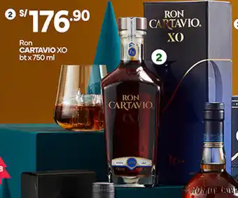 Plaza Vea Ron CARTAVIO XO btx 750 ml oferta