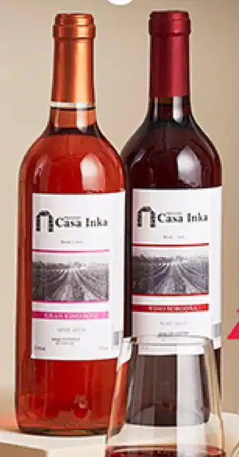 Plaza Vea Vino CASA INKA Tinto/Borgoña / Rosé btx 750 ml oferta