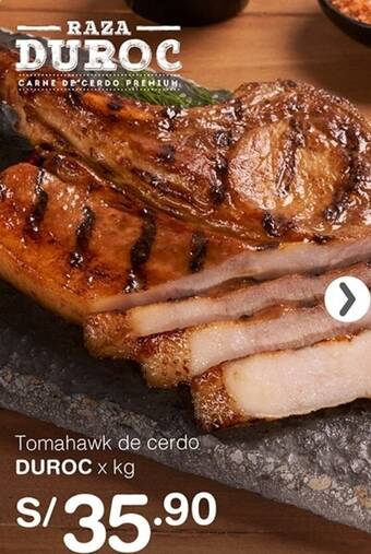 Tottus Tomahawk de cerdo DUROC x kg oferta