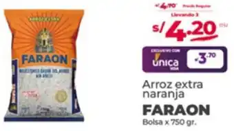 Vega FARAON Arroz extra naranja FARAON Bolsa x 750 gr. oferta
