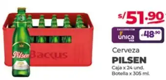 Vega Cerveza PILSEN Caja x 24 und. Botella x 305 ml. oferta