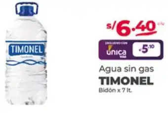 Vega Agua sin gas TIMONEL Bidón x 7 It. oferta