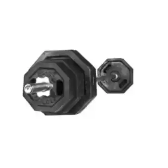 Tiendas EFE Set sport fitness barra recta cromada 1.80m + pesas hex 40kg ft-74746 negro oferta