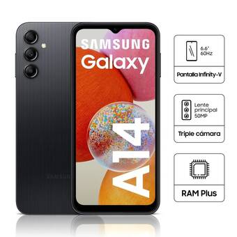Tiendas EFE Celular samsung galaxy a14 4gb 128gb 6.6 negro oferta