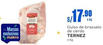 Makro Guiso de brazuelo de cerdo TERNEZ x kg oferta