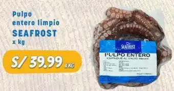 Makro Pulpo entero limpio SEAFROST x kg oferta