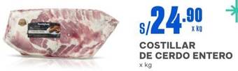 Makro COSTILLAR DE CERDO ENTERO x kg oferta