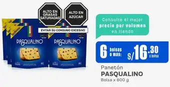 Makro Panetón PASQUALINO Bolsa x 800g oferta