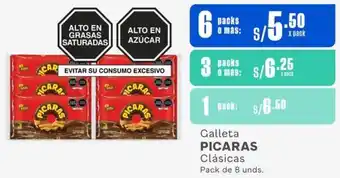 Makro Galleta PICARAS Clásicas Pack de 8 unds. oferta