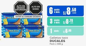 Makro Galletas taco DUCALES Pack x 588g oferta