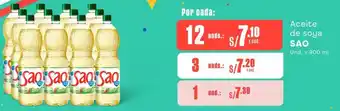 Makro Aceite de soya SAO Und. x 900ml oferta