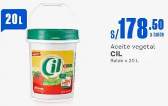 Makro Aceite vegetal CIL Balde x 20 L oferta