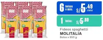 Makro Fideos spaghetti MOLITALIA Bolsa x 950g oferta