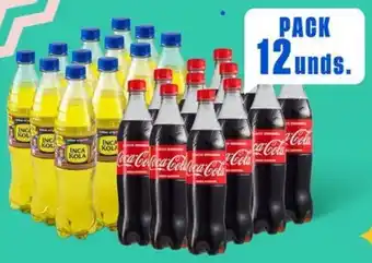 Makro Gaseosa COCA-COLA / INCA KOLA Pack de 12 unds. x 600 ml c/u oferta