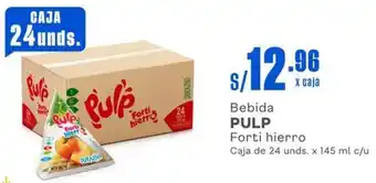 Makro Bebida PULP Forti hierro Caja de 24 unds. x 145 ml c/u oferta