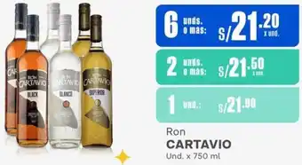 Makro Ron CARTAVIO Und. x 750ml oferta