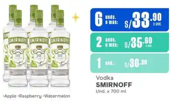Makro Vodka SMIRNOFF Und. x 700ml oferta